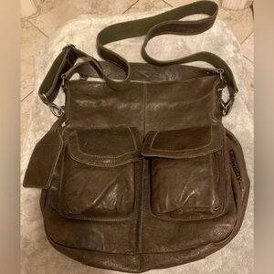 Vtg Cowboysbag 1219 Bag Castletown Shoulder Bag Vegetable Tanned Leather Y2K